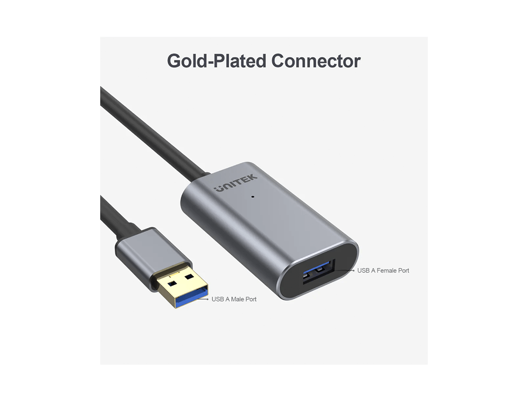 Unitek USB 3.0 Extension Cable up to 10M - 10M in Qatar Unitek USB 3.0 Extension Cable up to 10M - 10M in Qatar